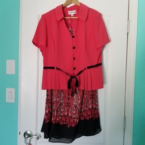 Danny & Nicole Pink Jacket and Skirt Set